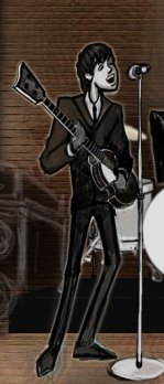 drawing of Paul McCartney by Sean Gallo