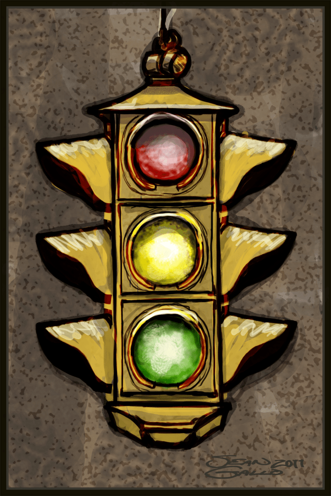 StopLight Drawing of a traffic signal aka stoplight