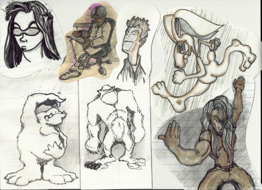 Drawings and sketches from my notebooks